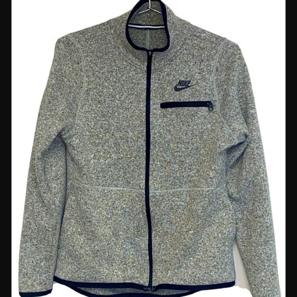 Nike Women's Golf Full Zip Jacket Size Medium Polyester Gray.